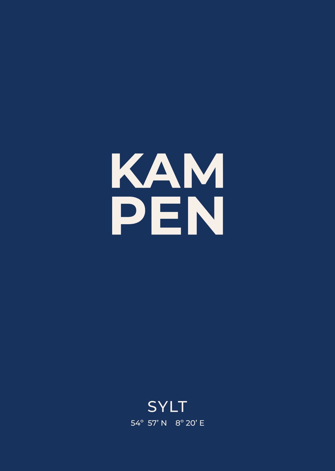 Kampen Sylt Poster