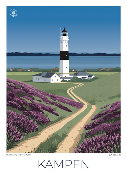Kampen Leuchtturm Poster