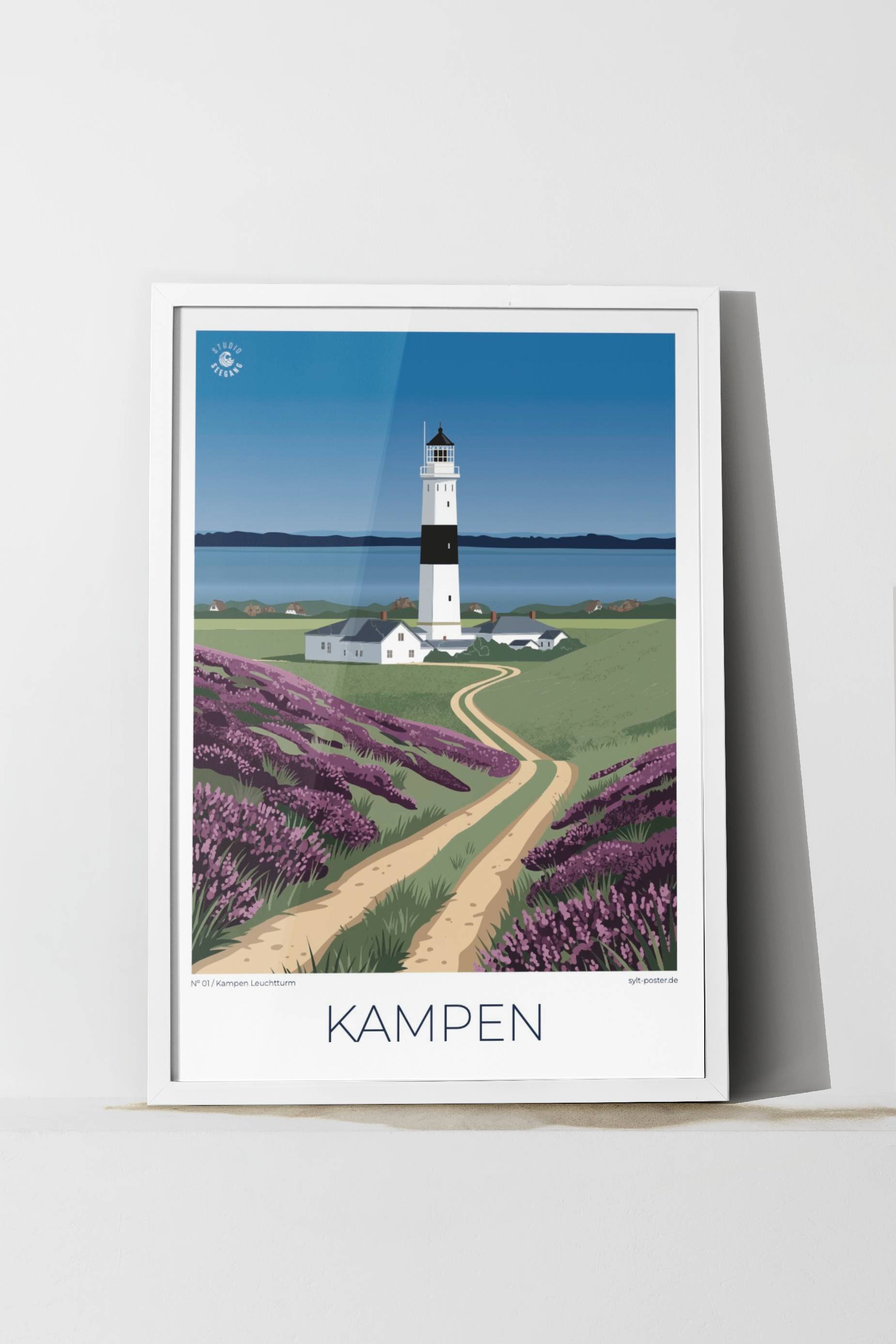 Kampen Leuchtturm Poster