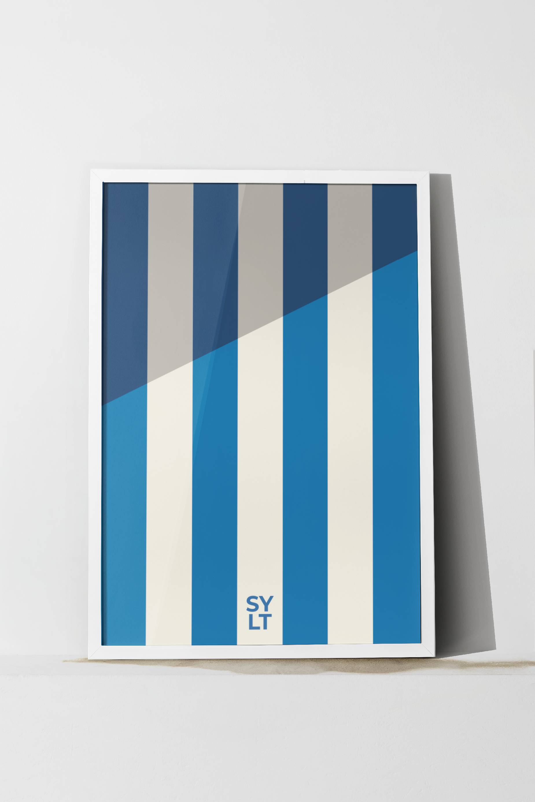 Sylt Strandkorbstreifen Poster