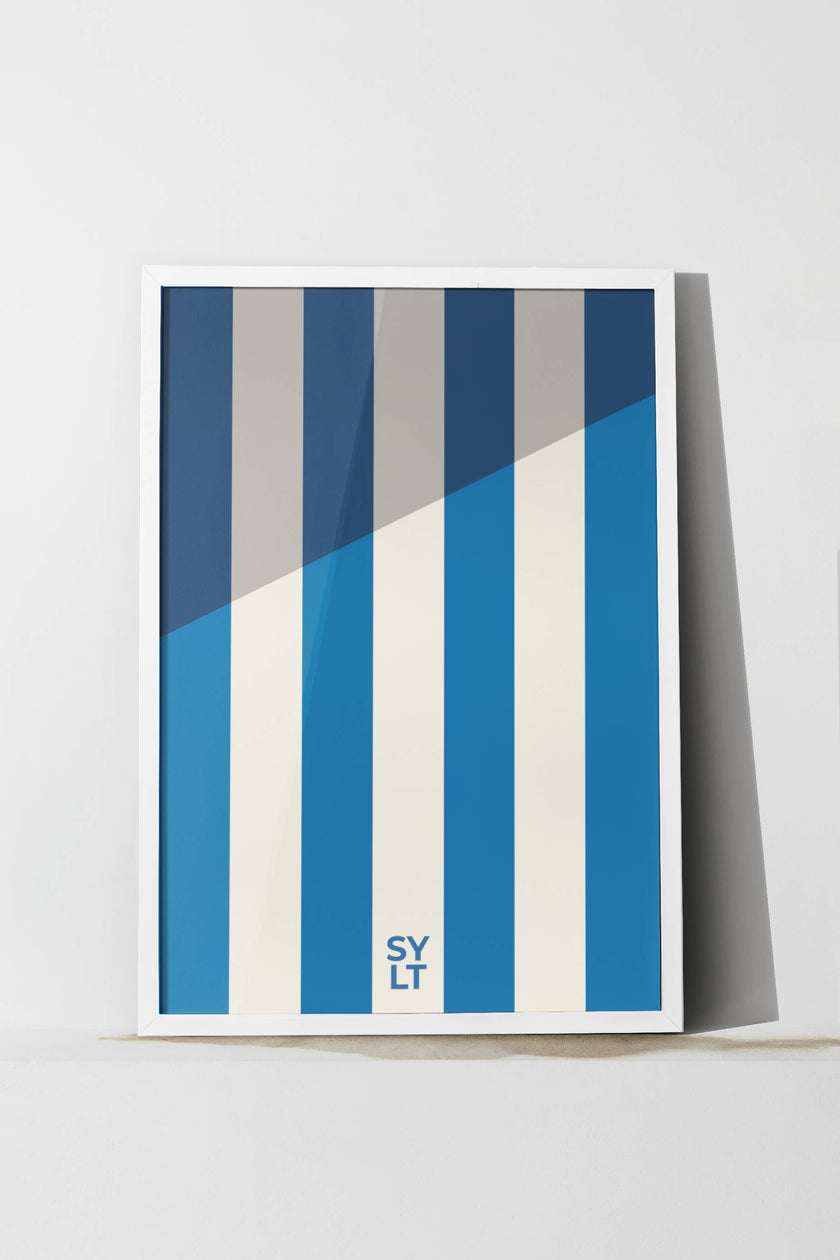Sylt Strandkorbstreifen Poster
