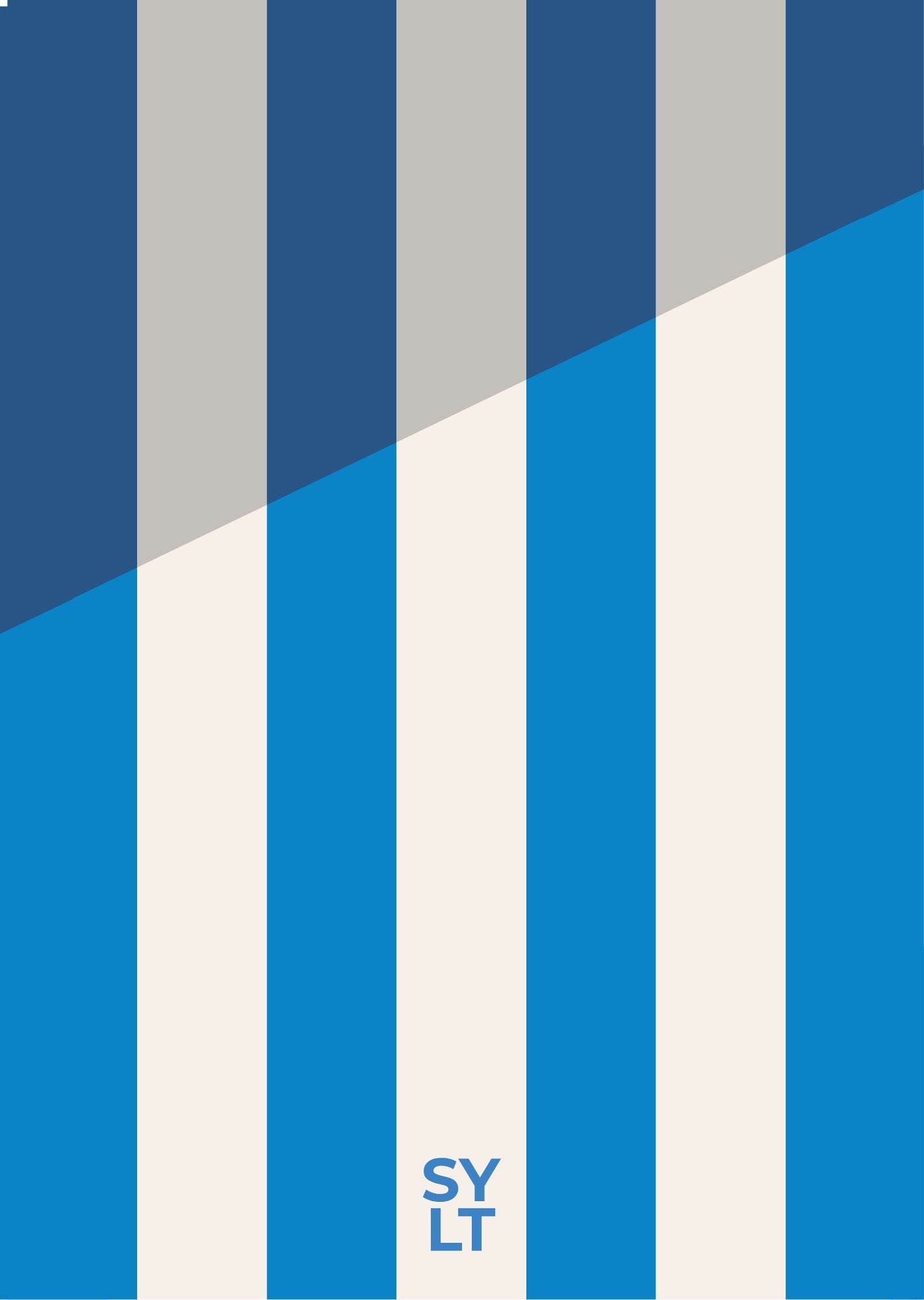Sylt Strandkorbstreifen Poster